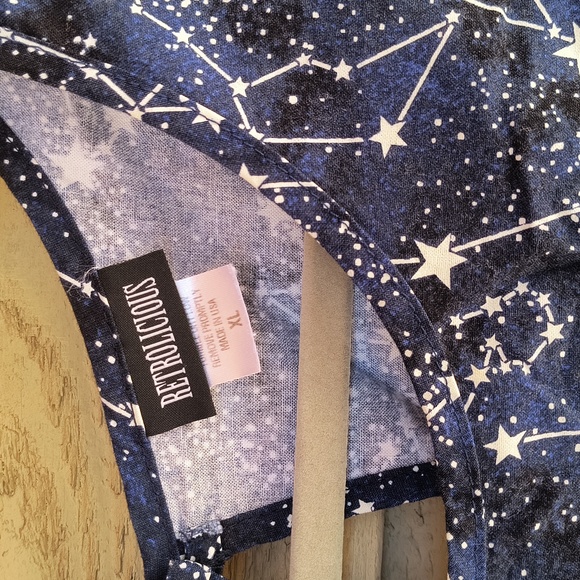 Retrolicious Glow In The Dark Constellations Fit And Flare Dress - Picture 3 of 8